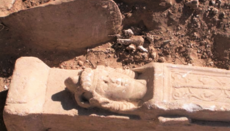 Η μαρμάρινη προτομή του Μεγάλου Αλεξάνδρου από την ανασκαφή
