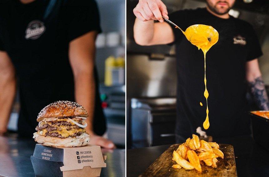 Feedos: The canteen in Limassol, exhilarating with its gigantic smashed burgers!
