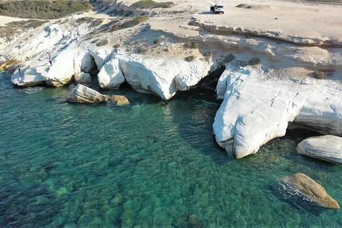 Agios Georgios Alamanou sea caves