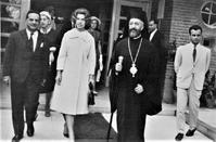 The visit of Princess of Greece, Irene, with Archbishop Makarios