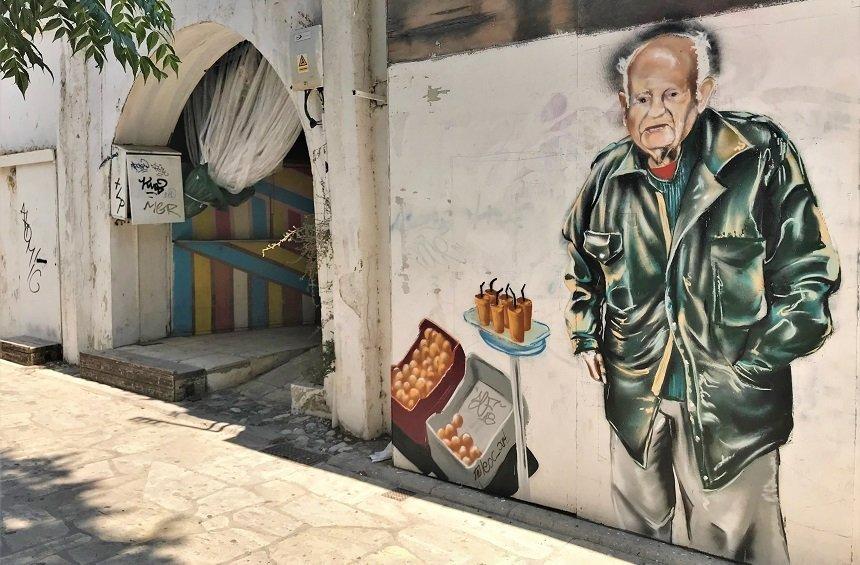PHOTOS: The 'old man with the orange juce' now has his own mural in Limassol!