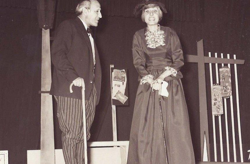 From the play 'All for our mother' by Demetris Papademetris. Staged by the Cyprus Theater Organization - 1966. With Dora Kakouratou.