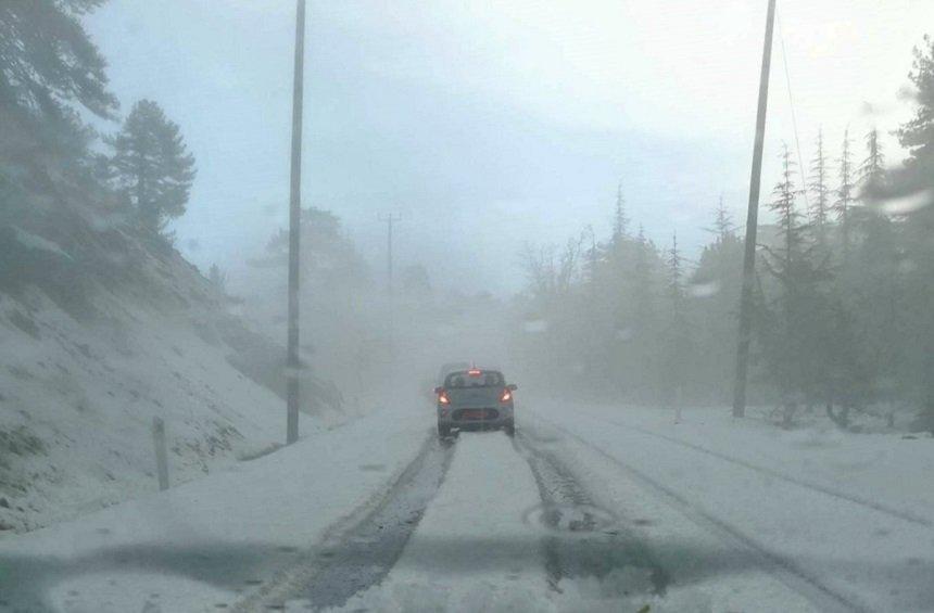 PHOTOS + VIDEO: Sumer turned to winter on Limassol's Mountains!