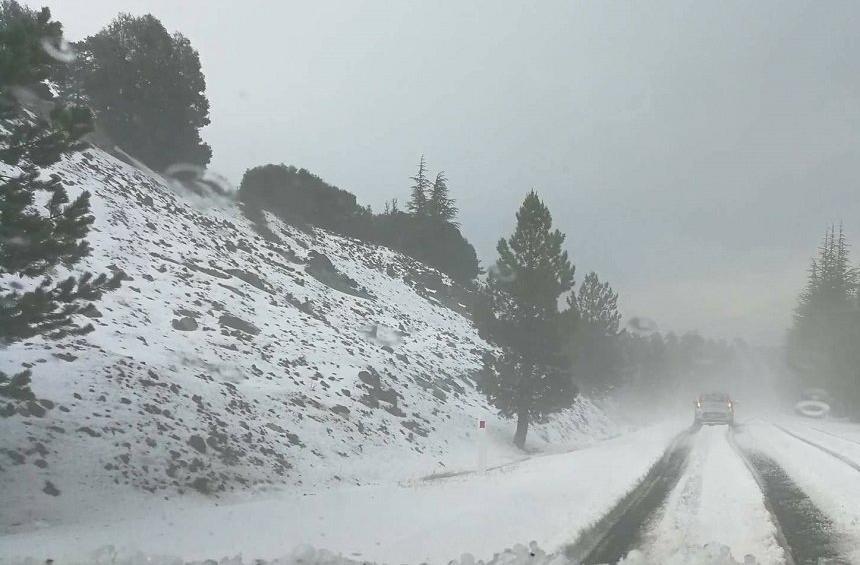 PHOTOS + VIDEO: Sumer turned to winter on Limassol's Mountains!